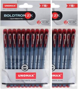 UNOMAX boldtron 2X ball pen red