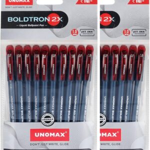 UNOMAX boldtron 2X ball pen red