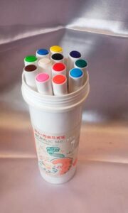 Acrylic marker for fabric