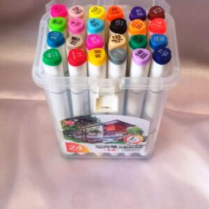 double side marker mix colur 24 shades