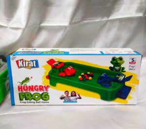 Hungry frog eating ball game