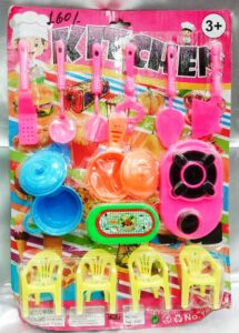 Kitchen set for kids pink