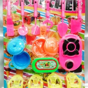 Kitchen set for kids pink