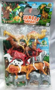 Plastic animals jungle safari
