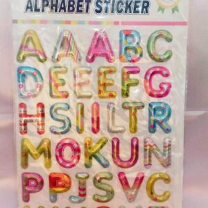 Alphabet sticker colourful