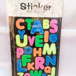 Alphabet colourful sticker