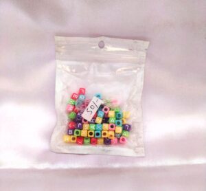 hand made letter bracelet