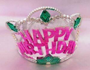 Birthday crown silver
