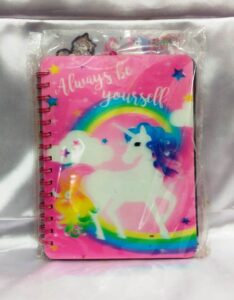 unicorn stylish spiral diary
