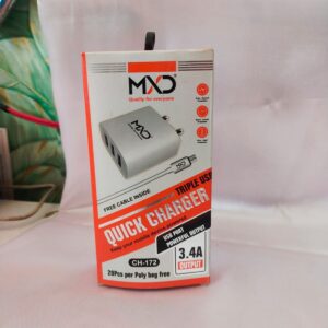 MXD CH-172 Triple USB Quick Micro charger