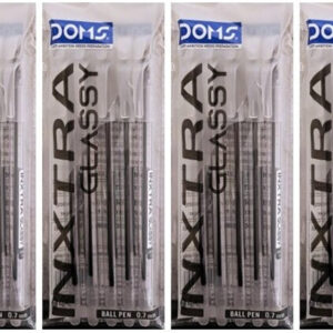DOMS inxtra glassy black pen per pcs.